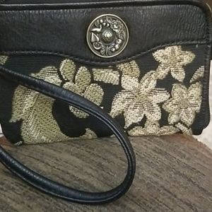 Nica of London embroidered wristlet